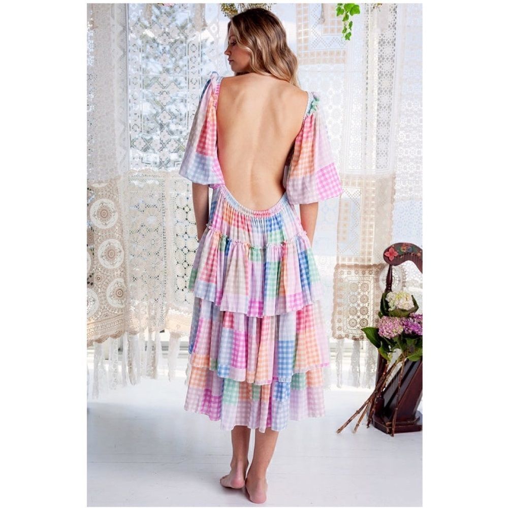New Fillyboo AILEEN SMOCK DRESS - GINGHAM PUNCH